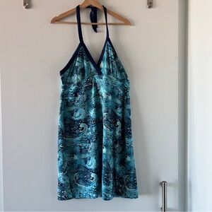 Y2K Title Nine Paisley Halter Midi Dress